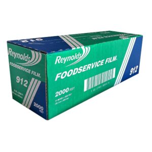 Reynolds 2000-Foot Roll of Plastic Wrap Movie for Meals Service